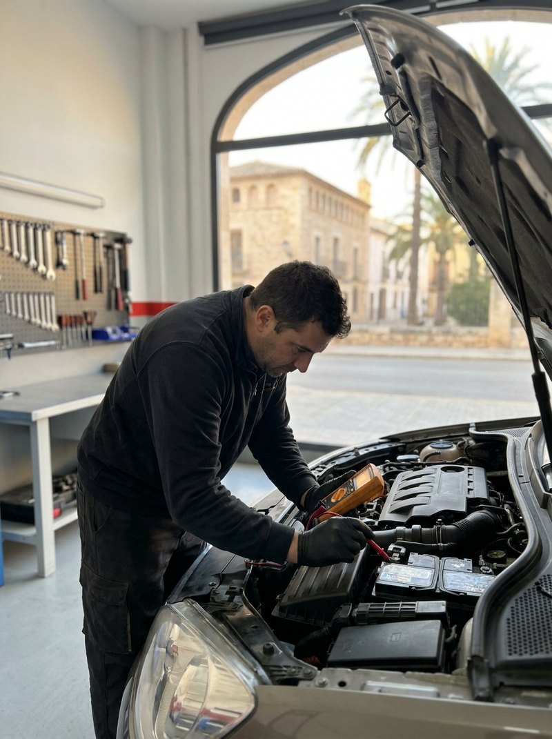 Comprobación de la batería del coche