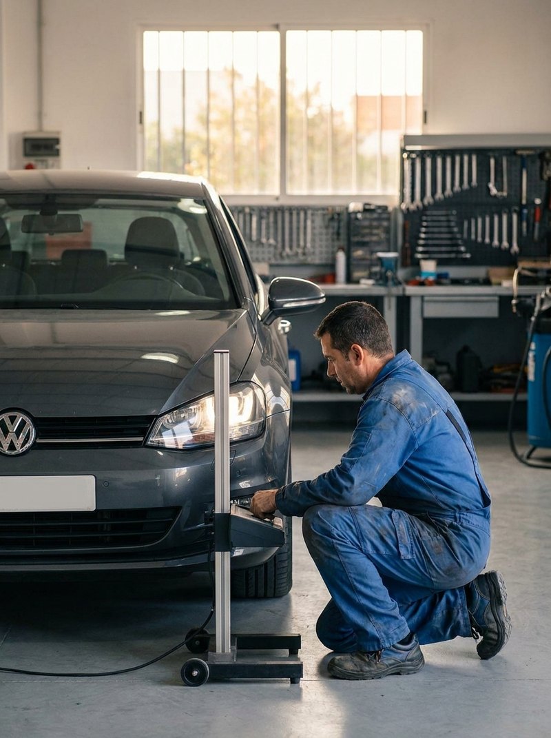Comprobación del reglaje de faros antes de la ITV